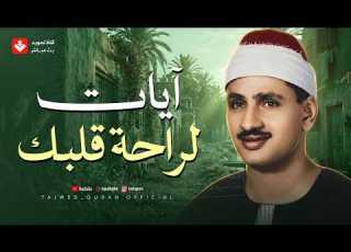 آيات لراحة قلبك النفس تحتاج هذا الخشوع من روائع الشيخ محمد صديق المنشاوي