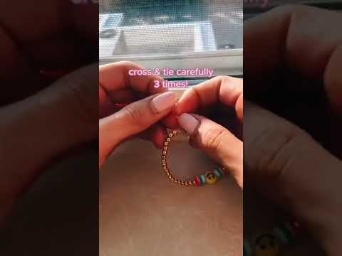 How To Tie A Clay Bead Bracelet