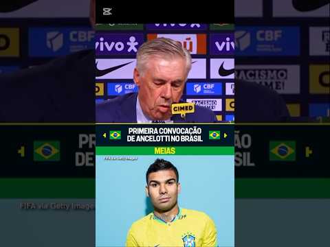 Brazil 2026 Squad For Coach Carlo Ancelotti Football Shorts Brazil Coach