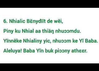Nhuɔm Ke Yin Adubiɔ ŋ Piɛ Th De Wei Ke Raan By Lecku Nhialic Group SDAC In Dinka