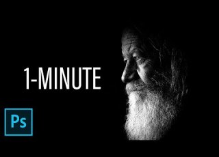 1 Minute Photoshop Create Dramatic Black White