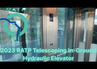  RATP Telescoping In Ground Hydraulic Elevator Denfert Rochereau Station Paris France