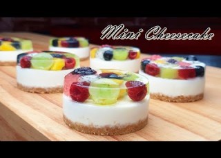 No Bake No Egg Easy Fruit Mini Cheesecake Recipe