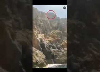 وفاة لاعب المغربي مراد لمرابط أمام عائلته بعد قفزة الموت عندما قرر القفز من جرف ضخم ارتفاعه 35مترا