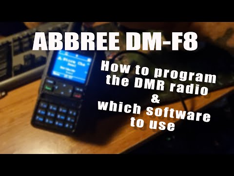 ABBREE DM F8 How To Program The DMR Radio Solved