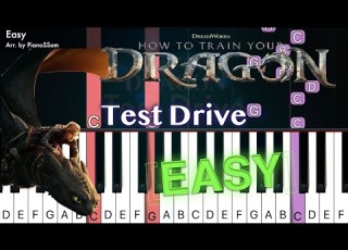  Easy Test Drive How To Train Your Dragon Piano Tutorial