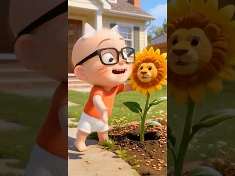 The Baby Loves Sunflowers