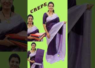  Mangalagiri Crepe Sarees Zari Checks Temple Border Elegant Handloom Style Collections Vibhasya