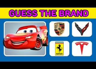  GUESS THE CAR BRAND FROM DISNEY CARS PORSCHE FERRARI CHEVROLET CORVETTE TESLA
