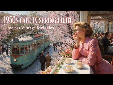 Early Spring Light In A 1950s European Café Timeless Vintage Melodies