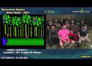  Super C Live Co Op SPEED RUN 0 14 40 NES Ft Heidman Mr K AGDQ 2014