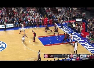  NBA 2K16 Gameplay Atlanta Hawks Vs Philadelphia 76ers