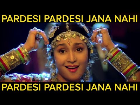 Pardesi Pardesi Lyrical Aamir Karisma Udit Narayan Alka Yagnik S Awasthi Raja Hindustani