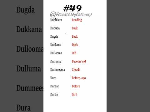 English Oromoo Afaanoromoo Beresaabebe Foryou Beresa Beresaonlineclass Learnenglish