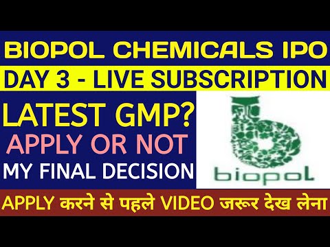 Biopol Chemical IPO Biopol Chemical IPO Review Biopol Chemical IPO Gmp Today Biopol Chemicals Biopol