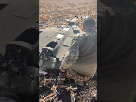 Soldiers Disassemble A Downed Russian Iranian Shahed 136 Drone United24media Warinukraine