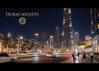  Dubai Night Skyline 2 5 Hours Of Luxury Arabic Lounge Music Burj Khalifa Ambience 4K