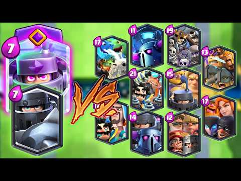 EVOLVED MEGA KNIGHT TEAM VS ALL TEAMS Clash Royale Team Battle
