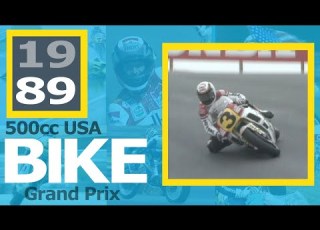 1989 USA Bike GP At Laguna Seca Wayne Gardner Crashes Out Of The 500cc Race