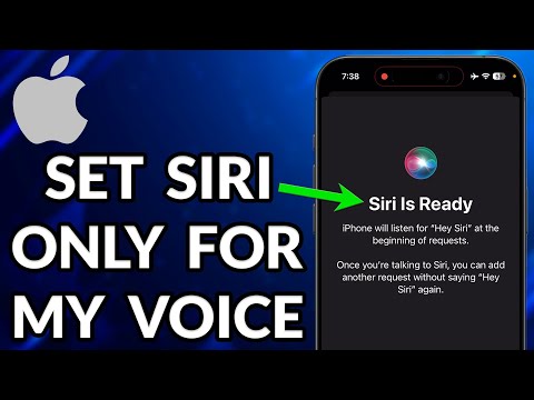 How To Set Siri Only For My Voice