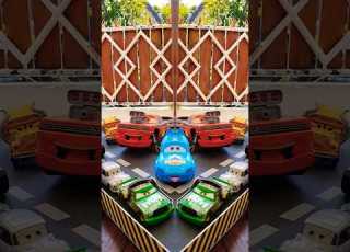 Pushing Disney Pixar Cars Lightning Mcqueen Doc Hudson Miss Fritters Tayo Shorts Toystory Cars