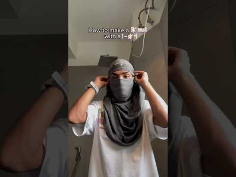 Easy Way To Make Ski Mask With Your Tee
