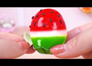 Jelly Egg Amazing Miniature Watermelon Jelly Egg Recipe Miniature Ideas Dessert By Mini Cakes