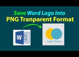 How To Save MS Word Logo In Transparent PNG Format