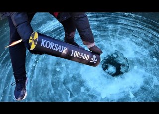 CORSAIR 100500 In Stinky Lake Explode Ice With MEGA Petard
