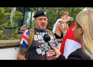  On The Ground At The Tommy Robinson Rally
