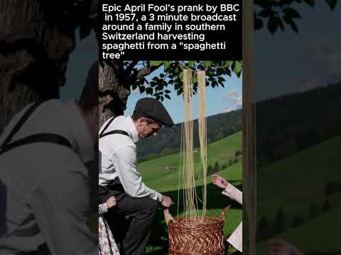 April Fool S Prank By BBC Spaghetti Tree Bbc Pranks Aprilfool Italy Pasta History Facts