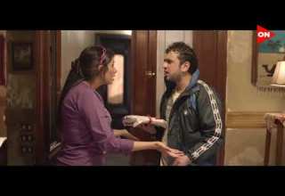 مشهد مضحك ياسمين عبدالعزيز ومصطفي خاطر من مسلسل هربانة منها