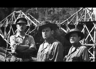 خلف الكواليس الجسر على نهر كواي لين 1957 مع ويليام هولدن وأليك غينيس