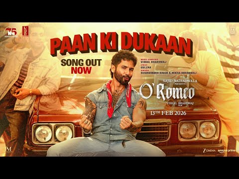O Romeo Paan Ki Dukaan Song Shahid K Disha P Sajid N Vishal B Gulzar Sukhwinder S Rekha B