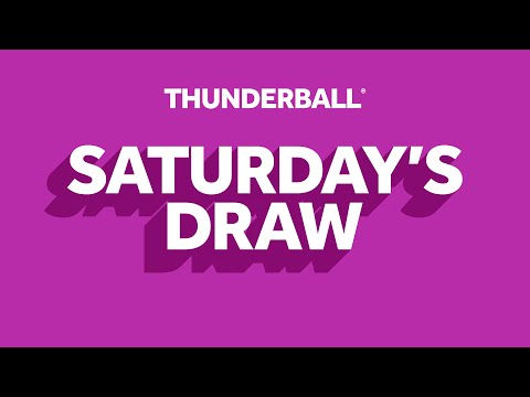 The National Lottery Thunderball Draw Results From Saturday 21 March 2026