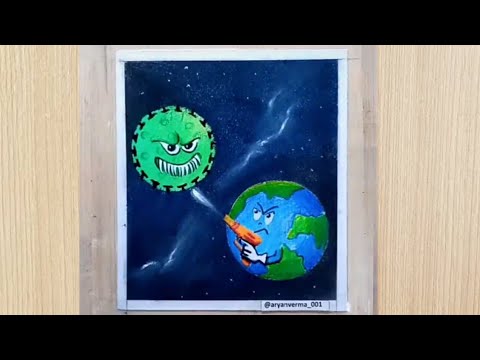Viral Corona Virus Drawing Tiktok Aryan Verma