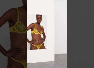 Bluebella Lingerie As Art Laurel Set Gold