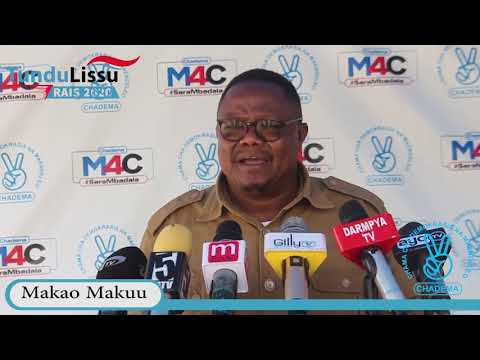 TUNDU LISSU AELEZA MWENENDO WA UCHAGUZI MKUU 2020