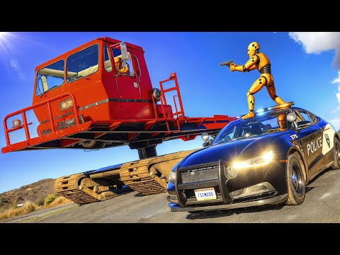 Police Chase And Car Crashes 03 BeamNG Drive