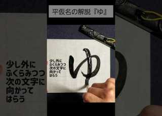 平仮名解説 ゆ 書道 習字 平仮名
