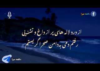 رفتی و در قفای تو تنها گریستم درد ترا نهانی و پیدا گریستم