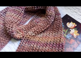 طريقه عمل كوفيه تريكو من سطرين سهله جدا للمبتدئين Handmadeforever