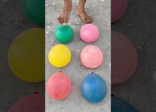  Balloon Pumping Challenge Chanda Mama Aaenge Song Funny Cartoon Balloons Video Shorts Viral