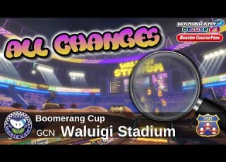 All Waluigi Stadium CHANGES Analysis Comparison Mario Kart 8 Deluxe Booster Course Pass
