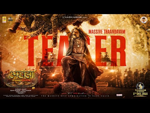 AKHANDA 2 MASSIVE THAANDAVAM TEASER Hindi Nandamuri Balakrishna Boyapati Sreenu Thaman S