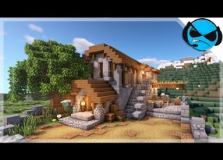 Minecraft How To Build A Stone Mason House Medieval Survival House Tutorial