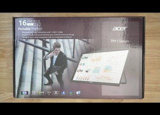  Acer PM161Q Portable Monitor Unboxing