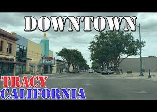  Tracy California 4K Downtown Drive