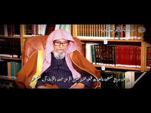 قوله تعالى و أ ن هذا صراطي مستقيما فاتبعوه ولا تتبعوا السبل فتفرق بكم الشيخ صالح الفوزان