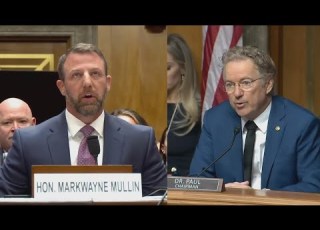 Sen Rand Paul Confronts Sen Markwayne Mullin At Hearing